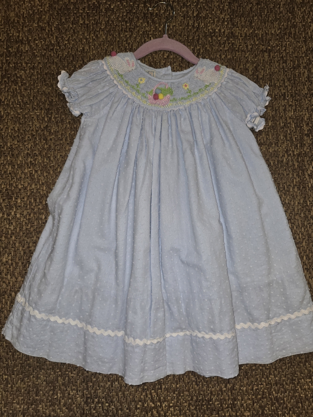 marmellata Light Blue Smocked Easter Dress